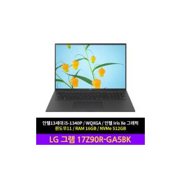 LG전자 그램17 17Z90R-GA5BK
